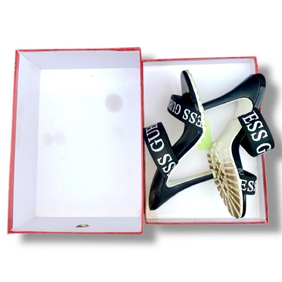 GUESS Black Strappy Heels - Picture 5 of 6